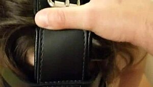 Masked Deepthroat Blowjob in BDSM Oral Session