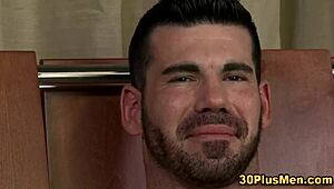 gay bear gets rimjob and shoots cum in hd