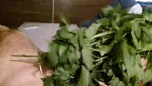 Exploring the wild side with stinging nettle play in a secluded forest. It’s a daring fetish adventure.