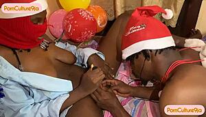 Amateur Sucks Santa's Cock on Christmas Day