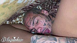 Brazilian Brunette Sucks Big Dick