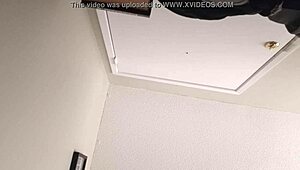 Blonde girlfriend cheats with her pussy exposed in a steamy encounter.