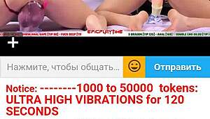 This teen 18+ lesbian is on webcam with dildo toys.