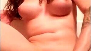 Shemale Rides Dildo with Wild Energy