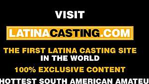 WATCH THIS LATINA MODEL FUCK FOR BIG COCK!