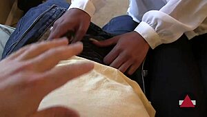 brandi gives her first handjob in pov