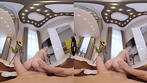 stepbrother explores virtual taboo with new toy in pov scene