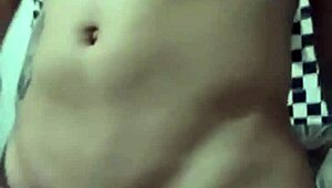 Watch gay stud pound big tits after gym session!