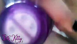 Female closeup masturbation compilation with dildo and toys leading to intense orgasms