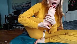 Blonde Fetish Scene With Detailed Close-Ups