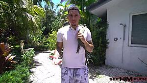 Air Thugger and Arietta Adams in rough outdoor handyman sequel