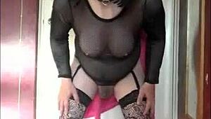 crossdressing sissy craves pee in public outdoor setting