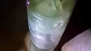 Fleshlight Fun Outdoors with a Massive Cock in Public