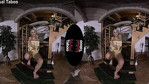 Blonde Ria Sunn In POV Taboo Masturbation, Achieving Intense Orgasm