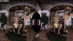 Blonde Ria Sunn In POV Taboo Masturbation, Achieving Intense Orgasm