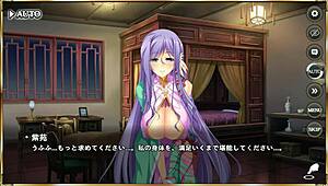 Erotic scene from Makoi Kishi Maou Tenka Touitsu Den with Kou Chou in armor