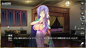 Erotic scene from Makoi Kishi Maou Tenka Touitsu Den with Kou Chou in armor