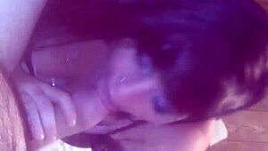 Smoking Hot Babe Teases with Sultry Blowjob Skills