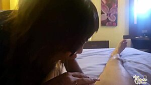 Horny Latina with big tits and ass gets ass fucked and covered in cum