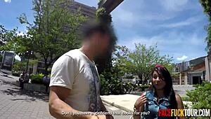 the gorgeous babe sucked that cock hard then begged for a facial cumshot