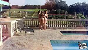 gorgeous goddesses emme white venusss model lisxxx day mattos in wild orgy on red complete