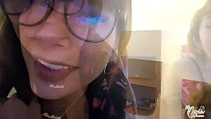 Horny Latina with big tits and ass gets ass fucked and covered in cum