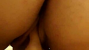 Latina gets creampie in hotel