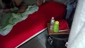 Yo, spying on this curvy Mexican couple through security cam is wild! Karmico got the best view! 😏