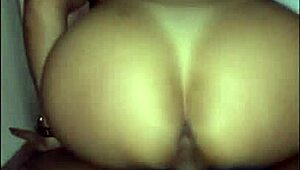 Why did the brunette sit and cum on the miner's dick?