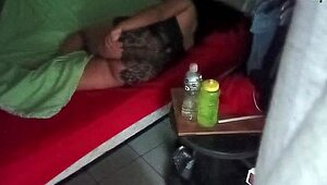 Yo, spying on this curvy Mexican couple through security cam is wild! Karmico got the best view! 😏