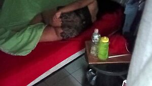 Yo, spying on this curvy Mexican couple through security cam is wild! Karmico got the best view! 😏