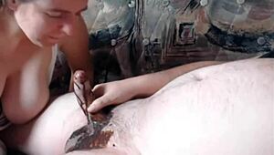 licking chocolate from my boyfriend