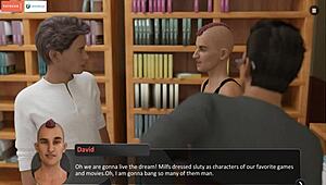 Bratty College Nympho Teen 18+ Caught Masturbating by Master in Cartoon Fantasy