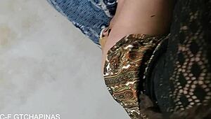 Latina Babe in Dress Shows Sexy Curves