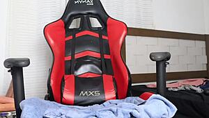 Sexy whore plays with three dildos stuffed in her pussy every night