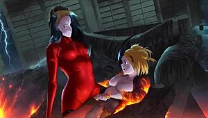 AI Lesbian Phonk PMV with Dani Daniels and Celeste Star in Hot Tribbing