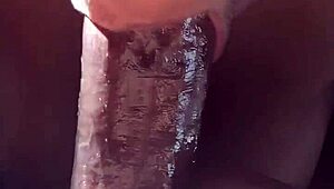 Mature MILF Performs Deepthroat on Beef Sausage in Bed for Breakfast