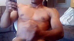 Black master strokes big dick outdoors for cum edge play