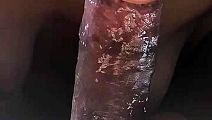 Mature MILF Performs Deepthroat on Beef Sausage in Bed for Breakfast