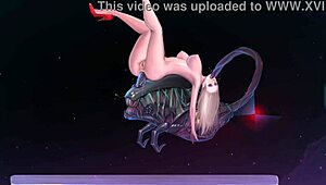 Just saw this sexy babe banging space creatures in wild hentai