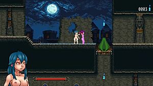 Nayla's Castle Hentai Game Ep 1: Succubus Futanari Cums Twice Inside Zombie Girls After Wild Fight