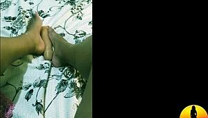 Trailer: Brunette Masturbates with Foot Play Until Climax