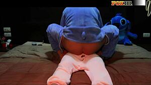 femdom pegs his ass in cowgirl strapon