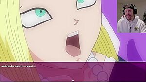 Uncensored dragon ball android quest for the ballz with monster blowjob