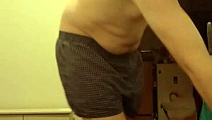 A video of stripping naked and revealing my hairy body