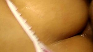 Horny Brazilian Ebony Wife's Tight Ass Gets Fucked Hard