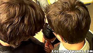 I love threesome anal and blowjob sessions with office twinks