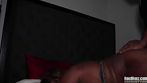 A night with Ash Cash turns into wild ebony action.