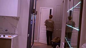 Casey Donovan Peeps On David Galager In Shower For Intense Handjob And Blowjob