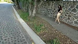 Andy Hot Shows Ass On Street Part 2